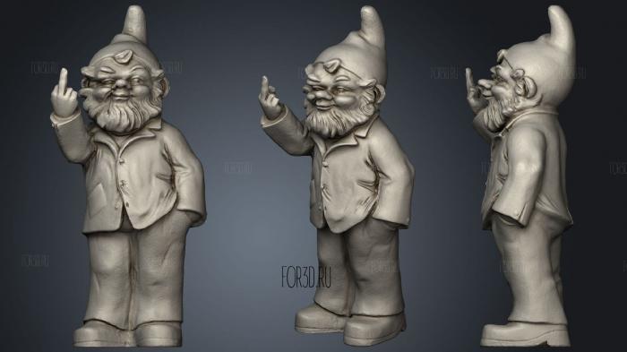 Aging Grumpy Gnomes stl model for CNC