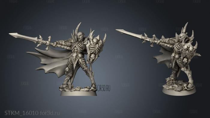 Soul Vampires Drakenmir the Bonelord Spear Shield stl model for CNC