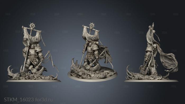 Space Marine Banner stl model for CNC