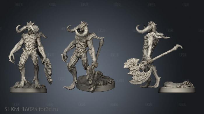 The Dormant God Hatred Fiend stl model for CNC