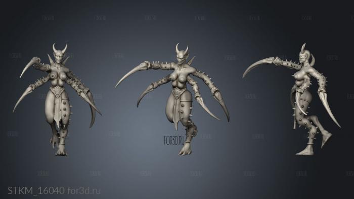 Spider maidens Coven stl model for CNC