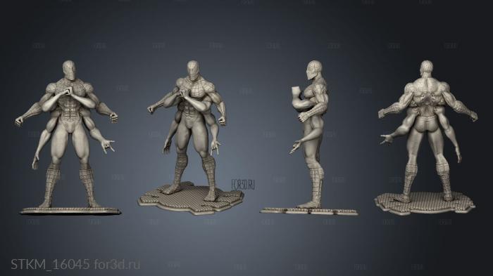 Spider Man Six stl model for CNC