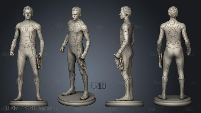 Spider Man Tom Holland stl model for CNC