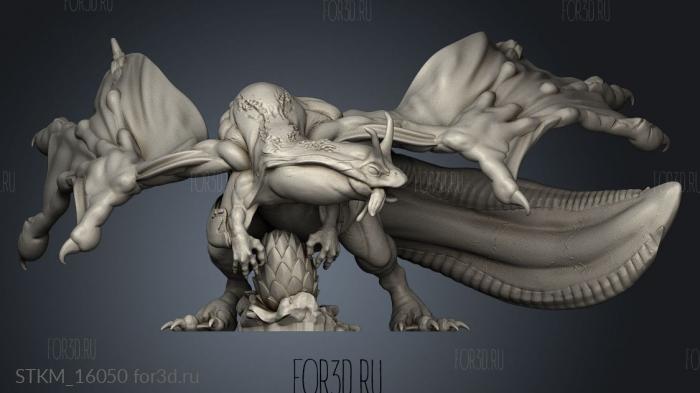 Cruel Marshes Frog Dragon Egg stl model for CNC