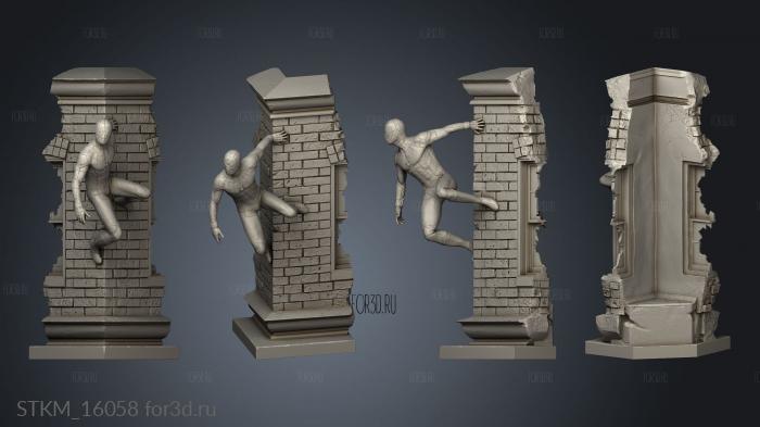 Spiderman Wall stl model for CNC