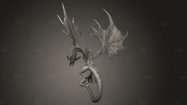 Классический Лазурный Дракон 3d stl модель для ЧПУ
