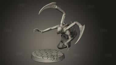 Дремлющий Бог Демон Страха 3d stl модель для ЧПУ