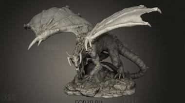Шелковый Красный Дракон 3d stl модель для ЧПУ