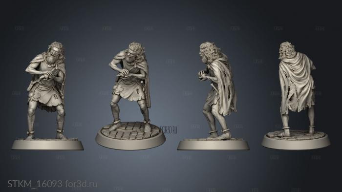 Crazy Beggar stl model for CNC