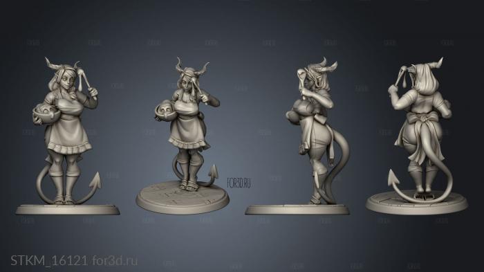 Succubus Mom Pinup stl model for CNC