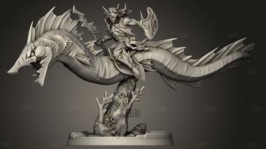 Затонувшее Королевство Всадники На Мечах Всадник 3d stl модель для ЧПУ
