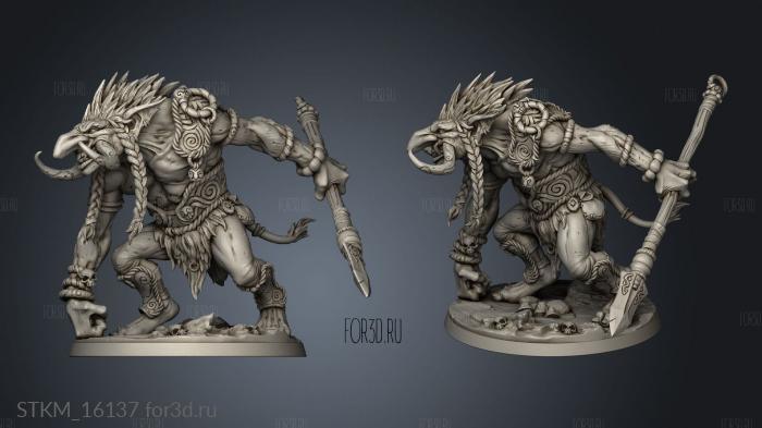 Svartwood Troll Hunters Hunter stl model for CNC