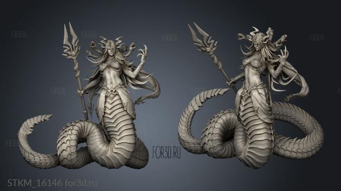 Tails from the Garden Nessayah Naga Mistress stl model for CNC