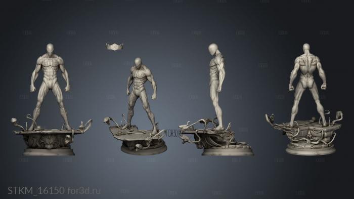 Symbiote Spider Man stl model for CNC