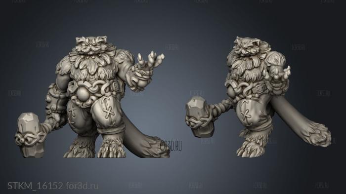 Tabaxi Caravan Barbarian stl model for CNC