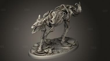 Немертвый скелет лошади-драугра 3d stl модель для ЧПУ