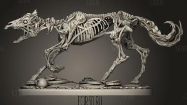 Немертвый скелет лошади-драугра 3d stl модель для ЧПУ