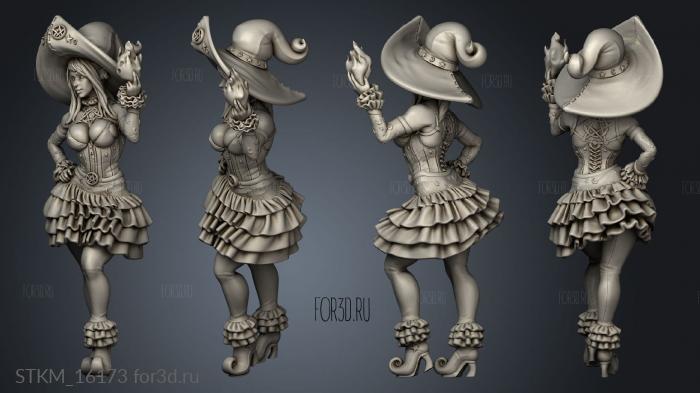 witch elf Outfit stl model for CNC