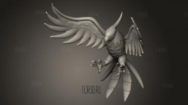 Фигурка Покемона Пламя когтей Объединит 3d stl модель для ЧПУ