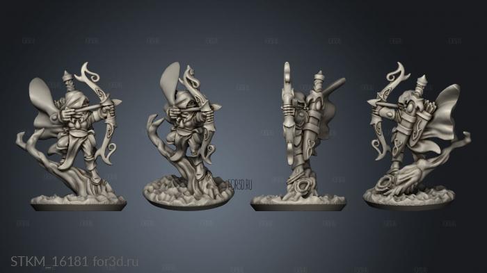 Wood elf characters ranger hero stl model for CNC