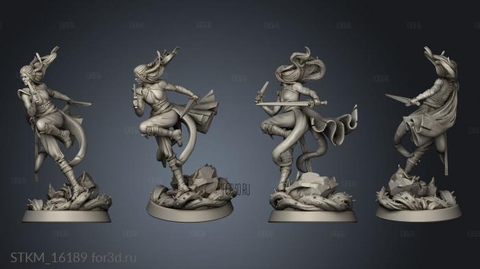 Tangleheart Forest Unseelie Elf Assassin stl model for CNC