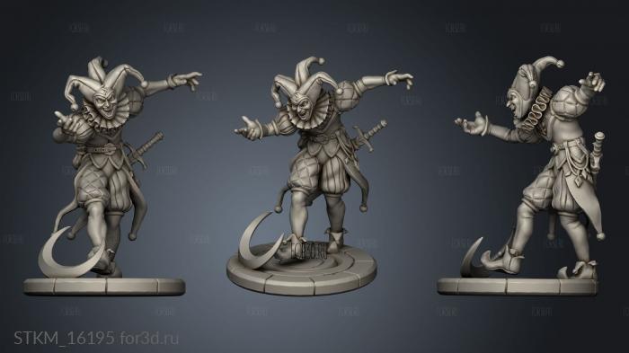 Tarot Omens Jester Pre stl model for CNC