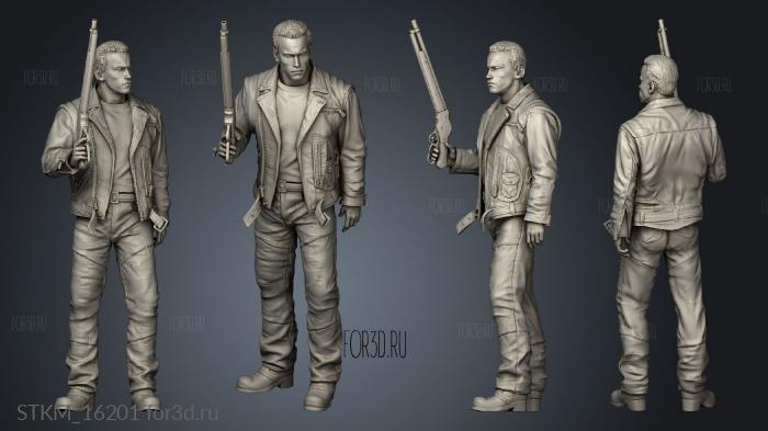 Terminator Diorama stl model for CNC