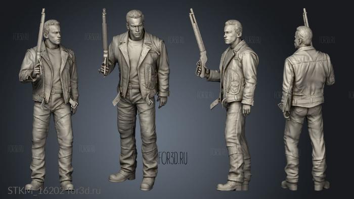 Terminator for Diorama stl model for CNC