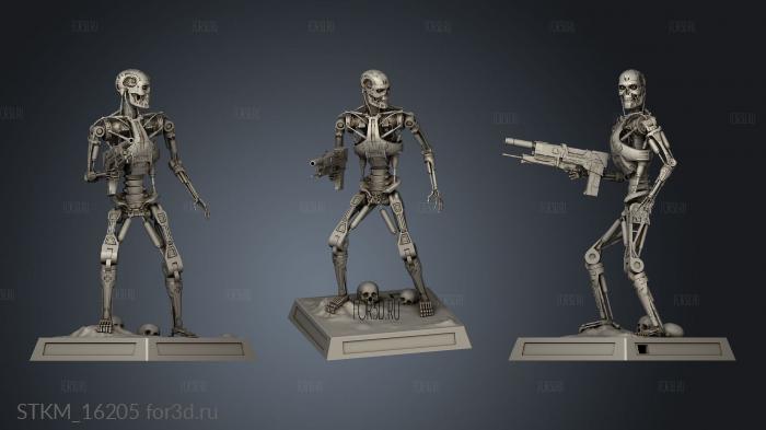 Terminator Endoskeleton stl model for CNC