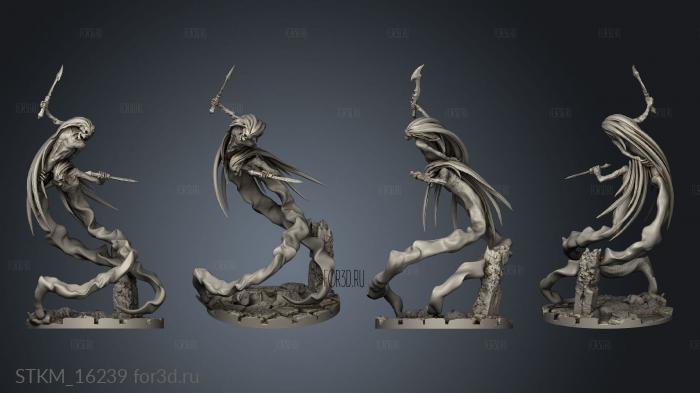 Wraith Kings Spirits the Crypt Spirit stl model for CNC