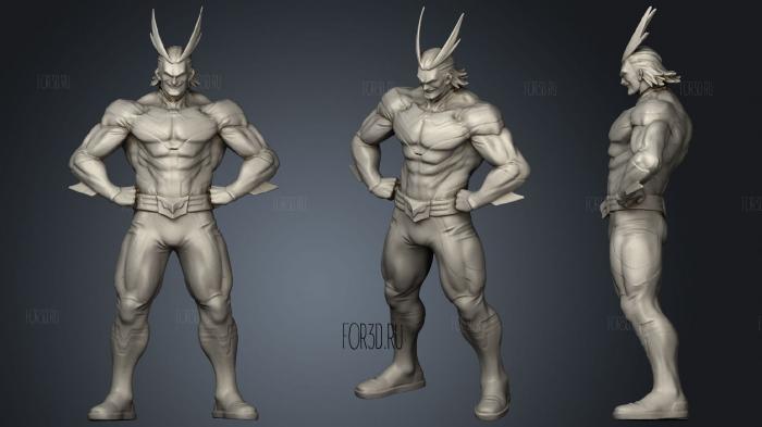 All Might 2 stl model for CNC