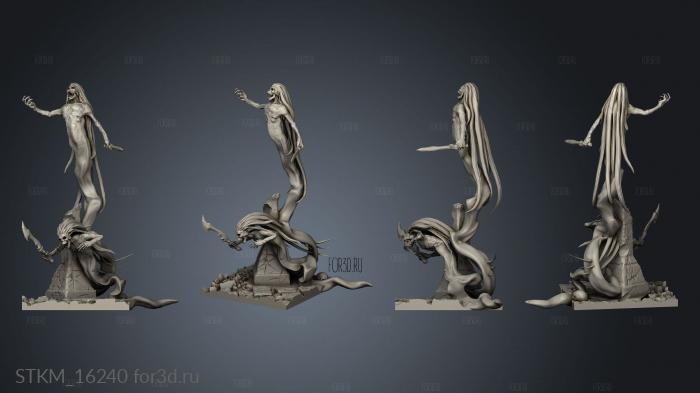 Wraith Kings Spirits the Crypt Spirit Square stl model for CNC