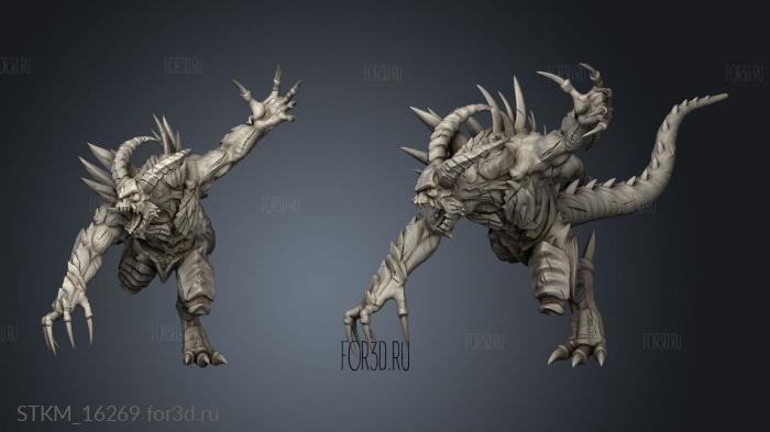 The Dormant God Hatred Greater Fiend stl model for CNC