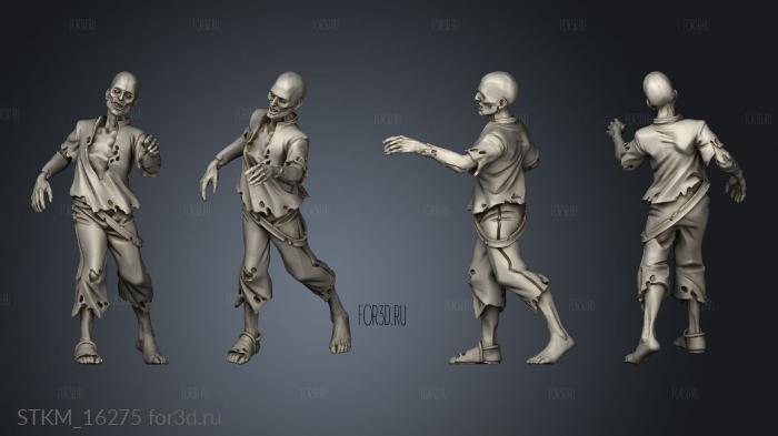 Zombies stl model for CNC