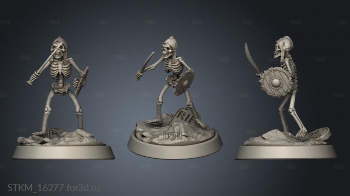 Wight Apocalypse Skeleton Goblin stl model for CNC