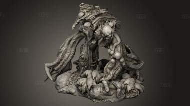 Саженцы Деревьев Древень Стоят Отдельно 3d stl модель для ЧПУ