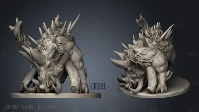 Tysklands STRETCH GOALS Boar stl model for CNC