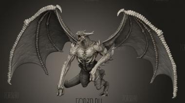 Нежить-Летучая Мышь -Дракон 3d stl модель для ЧПУ