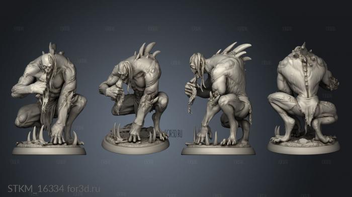 White Werewolf Tavern Ghouls ghoul stl model for CNC