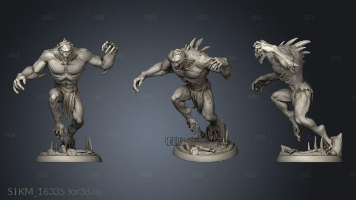 White Werewolf Tavern Ghouls ghoul stl model for CNC