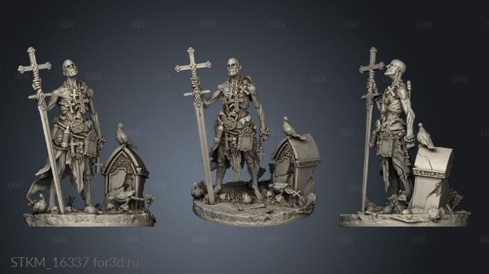 The Penitent Crusade Alain stl model for CNC