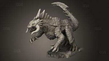 Монстр Черный Страж Дрейк Атакует 3d stl модель для ЧПУ
