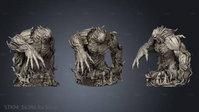 The Swamp Thing stl model for CNC