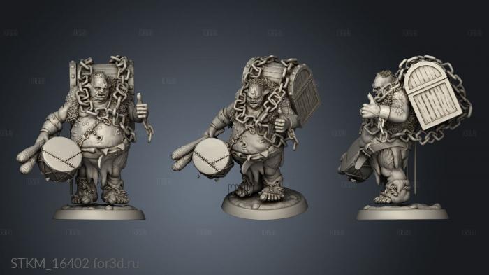 Treasure Keeper Ogre stl model for CNC