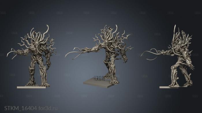 TREEMAN ATTACKING flat stl model for CNC