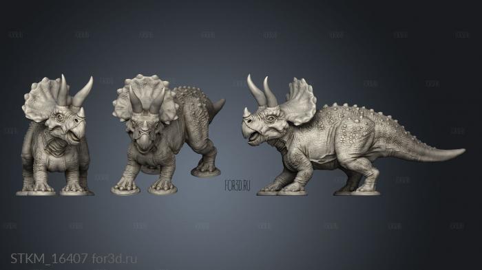 Triceratops stl model for CNC