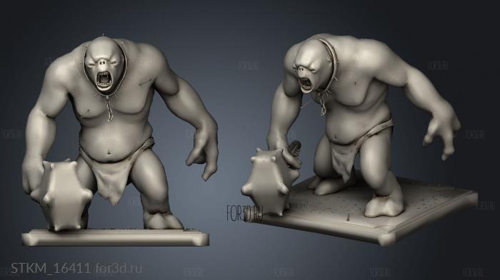 troll lord the rings stl model for CNC