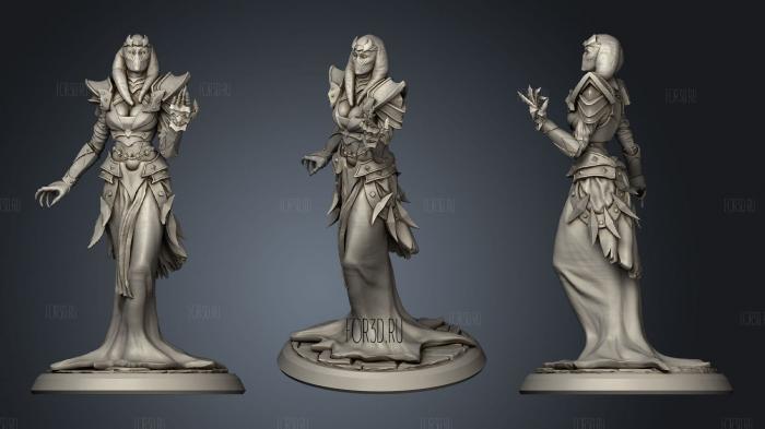 Ancient Priestess 01 stl model for CNC