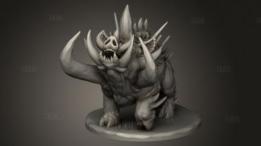 Кабан 3d stl модель для ЧПУ