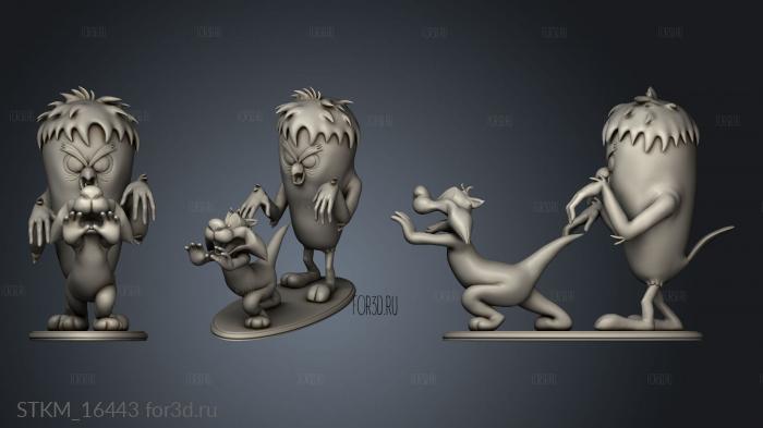 Tweety Monster Silvester stl model for CNC